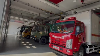 Fire Truck Exhaust Removal System with Magnetic Nozzle for Fire Stations